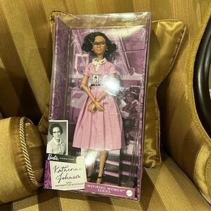 New Rare Barbie Katherine Johnson Inspiring Women Series Collectible Barbie Doll